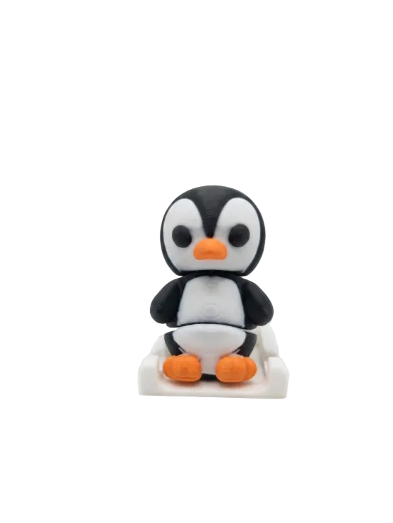 3D-Gedruckter Watschel-Pinguin – Süße Deko & Fidget-Toy